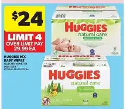 Real Canadian Superstore Huggies 16x Baby Wipes offer