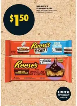 Real Canadian Superstore HERSHEY'S King Size Bars offer