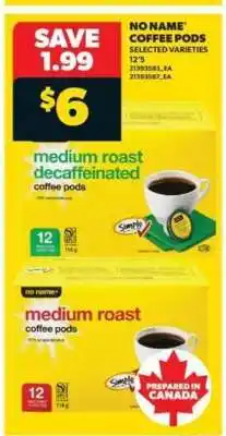 Real Canadian Superstore NO NAME COFFEE PODS offer