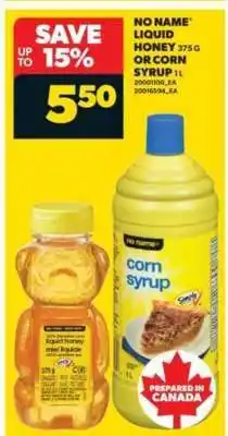 Real Canadian Superstore No Name Liquid Honey or Corn Syrup offer
