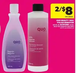 Real Canadian Superstore QUO BEAUTY NAIL POLISH REMOVER offer