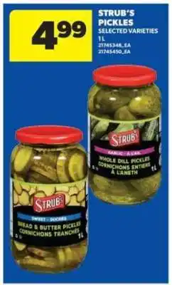 Real Canadian Superstore Strub's Pickles offer