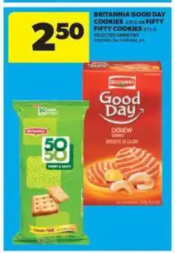 Real Canadian Superstore Britannia Good Day Cookies or Fifty Fifty Cookies offer