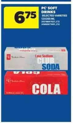 Real Canadian Superstore PC Soft Drinks offer