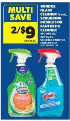 Real Canadian Superstore Windex Glass Cleaner, Scrubbing Bubbles, or Fantastik Cleaner offer