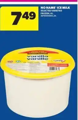Real Canadian Superstore NO NAME ICE MILK offer