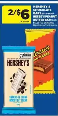 Real Canadian Superstore Hershey's Chocolate Bars or Reese's Peanut Butter Bar offer
