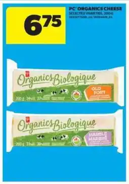 Real Canadian Superstore PC Organics Cheese offer