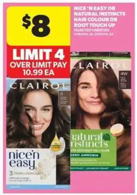 Real Canadian Superstore Clairol Nice'n Easy or Natural Instincts Hair Colour offer