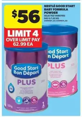 Real Canadian Superstore Nestlé Good Start Baby Formula Powder offer