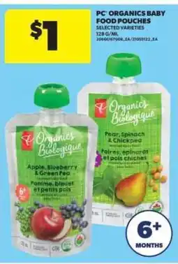 Real Canadian Superstore PC ORGANICS BABY FOOD POUCHES offer