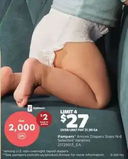 Real Canadian Superstore Pampers Amore Diapers Sizes N-6 offer
