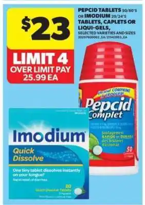 Real Canadian Superstore Pepcid Tablets or Imodium offer
