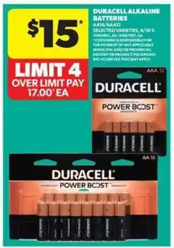 Real Canadian Superstore Duracell Alkaline Batteries offer