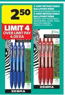 Real Canadian Superstore Z-Grip Retractable Ballpoint Pens offer