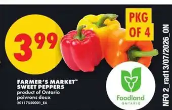 No Frills Farmer's Market Sweet Peppers offer