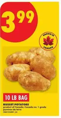 No Frills Russet Potatoes offer
