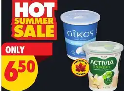 No Frills Oikos Greek Yogurt & Activia Expert offer