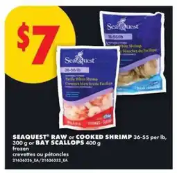 No Frills SEAQUEST RAW or COOKED SHRIMP offer