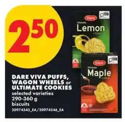 No Frills DARE VIVA PUFFS, WAGON WHEELS or ULTIMATE COOKIES offer