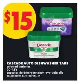 No Frills CASCADE AUTO DISHWASHER TABS offer