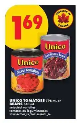 No Frills Unico Tomatoes or Beans offer
