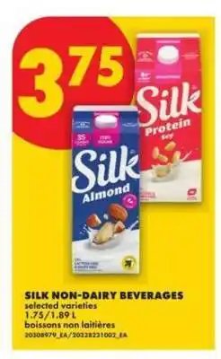 No Frills Silk Non-Dairy Beverages offer