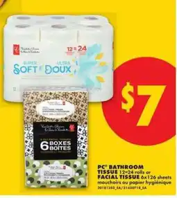 No Frills PC Bathroom Tissue or Facial Tissue offer