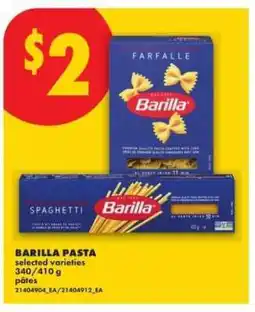No Frills Barilla Pasta offer