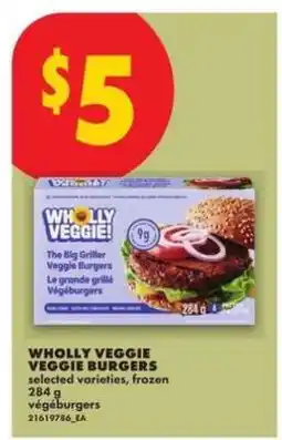 No Frills WHOLLY VEGGIE! VEGGIE BURGERS offer
