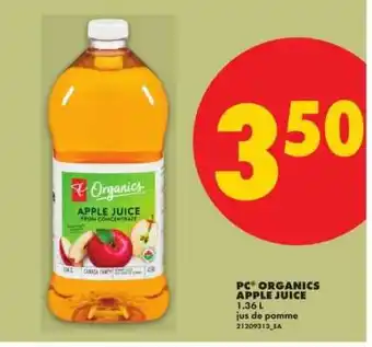 No Frills PC ORGANICS APPLE JUICE offer