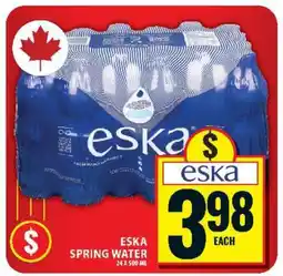 Food Basics Eska Spring Water offer