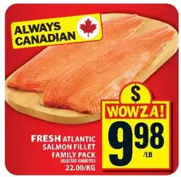 Food Basics FRESH ATLANTIC SALMON FILLET FAMILY PACK offer