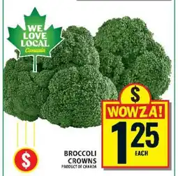 Food Basics BROCCOLI CROWNS offer