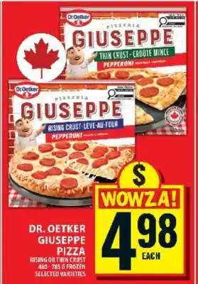 Food Basics Dr. Oetker Giuseppe Pizza offer
