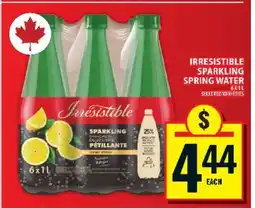 Food Basics Irresistible Sparkling Spring Water offer