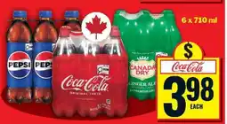 Food Basics Coca-Cola, Pepsi, Canada Dry 6-pack offer