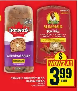 Food Basics Sunmaid or Dempster's Raisin Bread offer