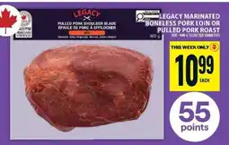 Food Basics LEGACY MARINATED BONELESS PORK LOIN OR PULLED PORK ROAST offer