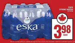 Food Basics Eska Spring Water offer
