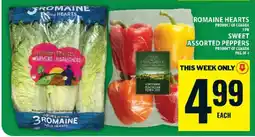Food Basics Romaine Hearts / Sweet Assorted Peppers offer