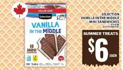 Food Basics SELECTION VANILLA IN THE MIDDLE MINI SANDWICHES offer