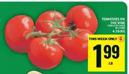 Food Basics TOMATOES ON THE VINE offer