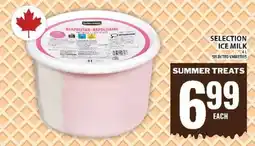 Food Basics SELECTION ICE MILK offer