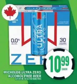 Food Basics Michelob Ultra Zero Alcohol-Free Beer offer