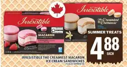 Food Basics Irresistible The Creamiest Macaron Ice Cream Sandwiches offer