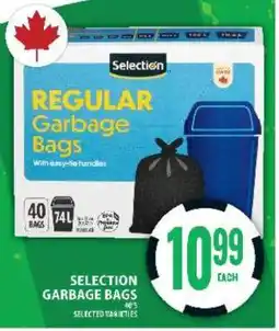 Food Basics SELECTION GARBAGE BAGS offer