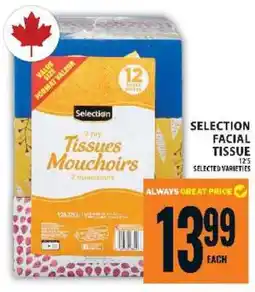 Food Basics SELECTION FACIAL TISSUE offer