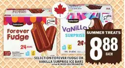 Food Basics SELECTION FOREVER FUDGE OR VANILLA SURPRISE ICE BARS offer