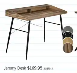 The Brick Jeremy 47.25 Office Desk with Small Hutch - Brown offer